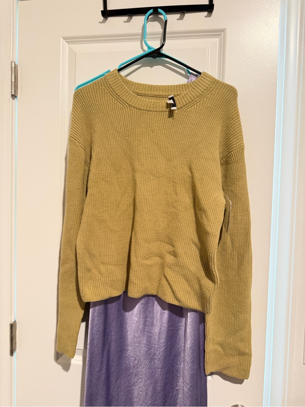 Vince Olive Green Crewneck Knit Sweater